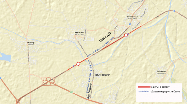 Започва ремонт на два участъка от Северната дъга на Софийския околовръстен път