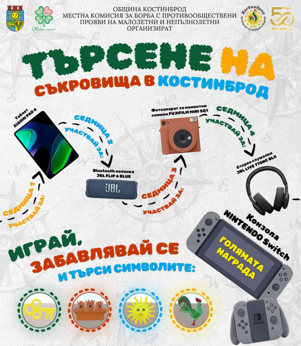 Кой спечели наградата от третата загадка на играта „Търсене на съкровища“ в Костинброд?